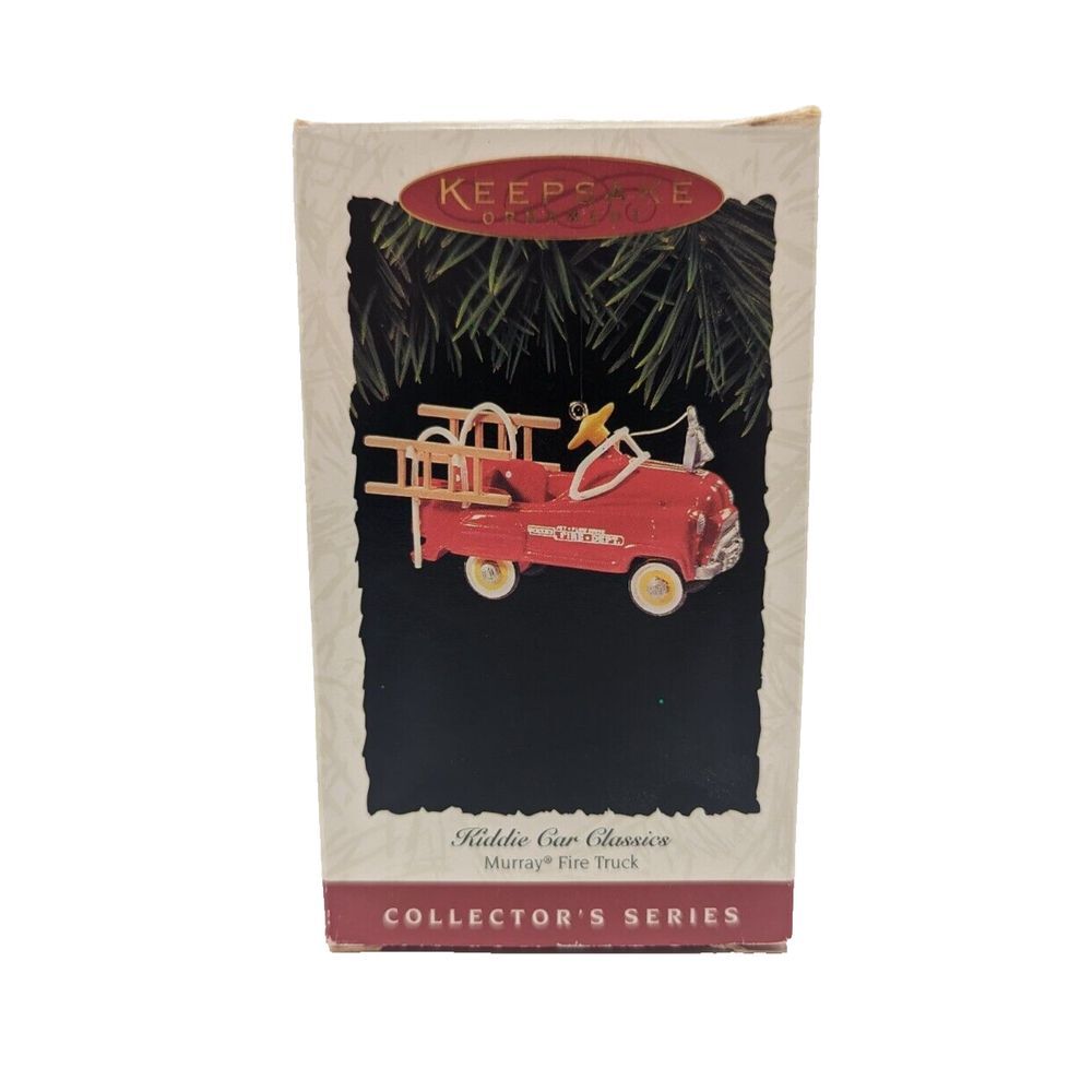 Hallmark Keepsake Ornament Kitty Car Classics Murray Fire‎ Truck 1995